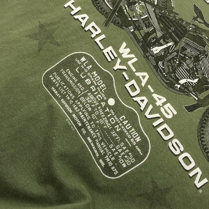【現状渡し品】【メンズ】 HARLEY DAVIDSON ハーレーダビッドソン 1997 THE BIKE THAT NOW S/S TEE 半袖Tシャツ ヴィンテージ トップス 146-260418-hn-04-fur サイズ：L カラー：グリーン系 万代Net店