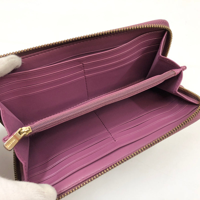 【中古品】【レディース】 COACH コーチ SIGNATURE LONG WALLET F54630 シグネチャーロングウォレット 長財布 財布 181-260705-hn-10-fur カラー：ベージュ/パープル 万代Net店