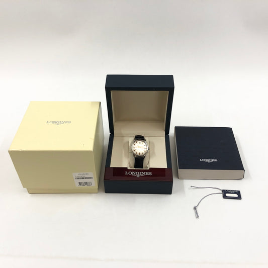 【中古品】【メンズ】 LONGINES ロンジン CONQUEST HERITAGE ANALOG WATCH L1.611.4 コンクエスト ヘリテージ 自動巻き アナログ 腕時計 197-260927-hn-04-fur カラー：ブラック/ホワイト系 万代Net店