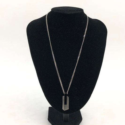 【中古品】【メンズ】 CALVIN KLEIN カルバンクライン PENDANT NECKLACE BUMP ペンダント ネックレス バンプ ステンレス アクセサリー 192-260419-hn-01-fur カラー：シルバー/ブラック系 万代Net店