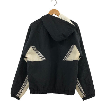 【現状渡し品】【メンズ】 UMBRO アンブロ 00S HOODED JACKET フーデッドジャケット ナイロン アウター 146-260419-hn-02-fur サイズ：YXL カラー：ブラック/ホワイト 万代Net店