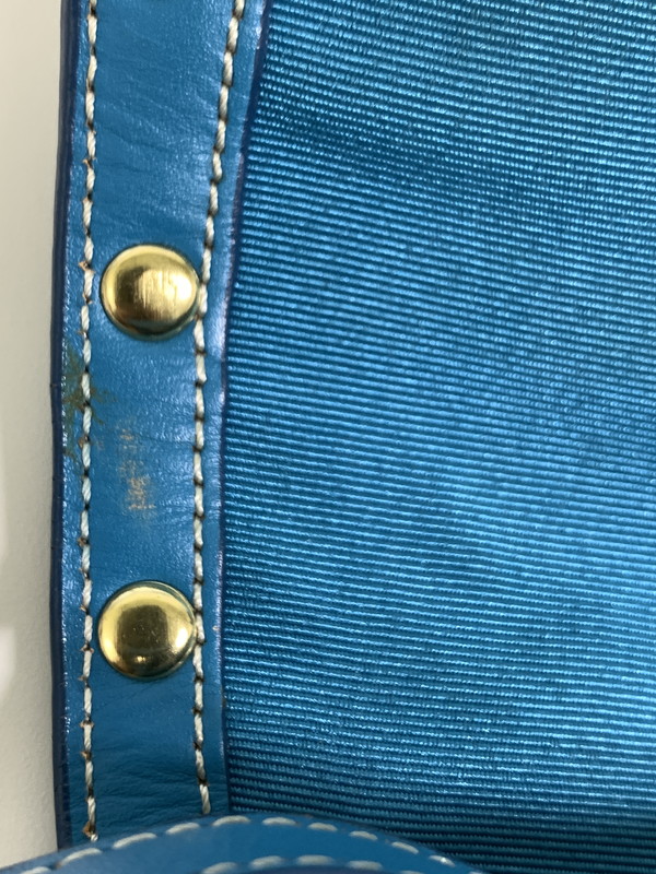 【現状渡し品】【レディース】 COACH コーチ シグネチャー ソーホー ショルダーバッグ 9758 レディース カバン 180-261025-em-13-min カラー：ブラウン × ターコイズブルー（金具：ゴールド） 万代Net店