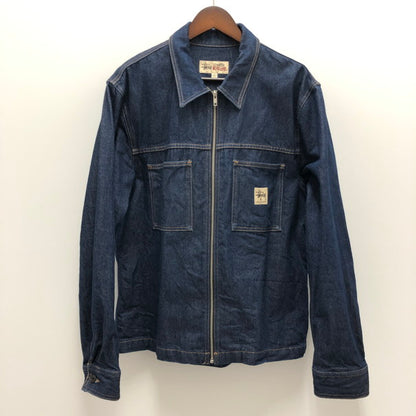 【中古品】【メンズ】 STUSSY ステューシー DENIM ZIP UP WORK SHIRT デニムジャケット ワークジャケット "(fuz)" 142-250913-RH-01-tom サイズ：L カラー：INDIGO 万代Net店