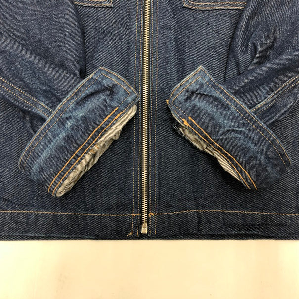 【中古品】【メンズ】 STUSSY ステューシー DENIM ZIP UP WORK SHIRT デニムジャケット ワークジャケット "(fuz)" 142-250913-RH-01-tom サイズ：L カラー：INDIGO 万代Net店