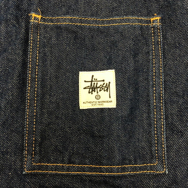 【中古品】【メンズ】 STUSSY ステューシー DENIM ZIP UP WORK SHIRT デニムジャケット ワークジャケット "(fuz)" 142-250913-RH-01-tom サイズ：L カラー：INDIGO 万代Net店