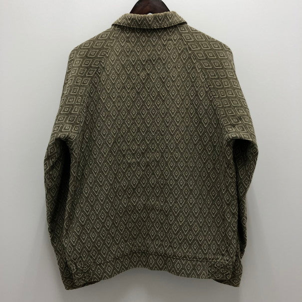 【中古品】【メンズ】 STUSSY ステューシー STUSSY BRYAN DIAMOND JACKET ジップ ジャケット (fuz) 142-250916-RH-01-tom サイズ：M カラー：グリーン/ダイアモンド柄 万代Net店