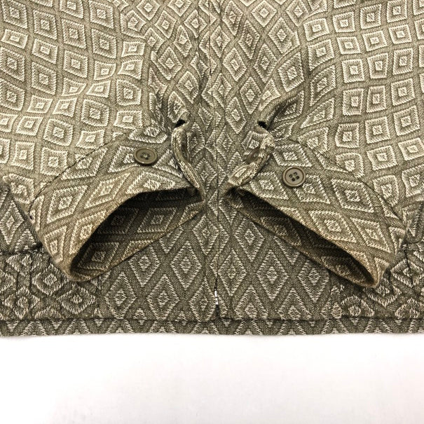 【中古品】【メンズ】 STUSSY ステューシー STUSSY BRYAN DIAMOND JACKET ジップ ジャケット (fuz) 142-250916-RH-01-tom サイズ：M カラー：グリーン/ダイアモンド柄 万代Net店