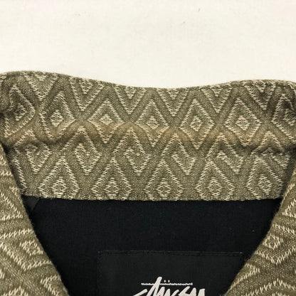 【中古品】【メンズ】 STUSSY ステューシー STUSSY BRYAN DIAMOND JACKET ジップ ジャケット (fuz) 142-250916-RH-01-tom サイズ：M カラー：グリーン/ダイアモンド柄 万代Net店