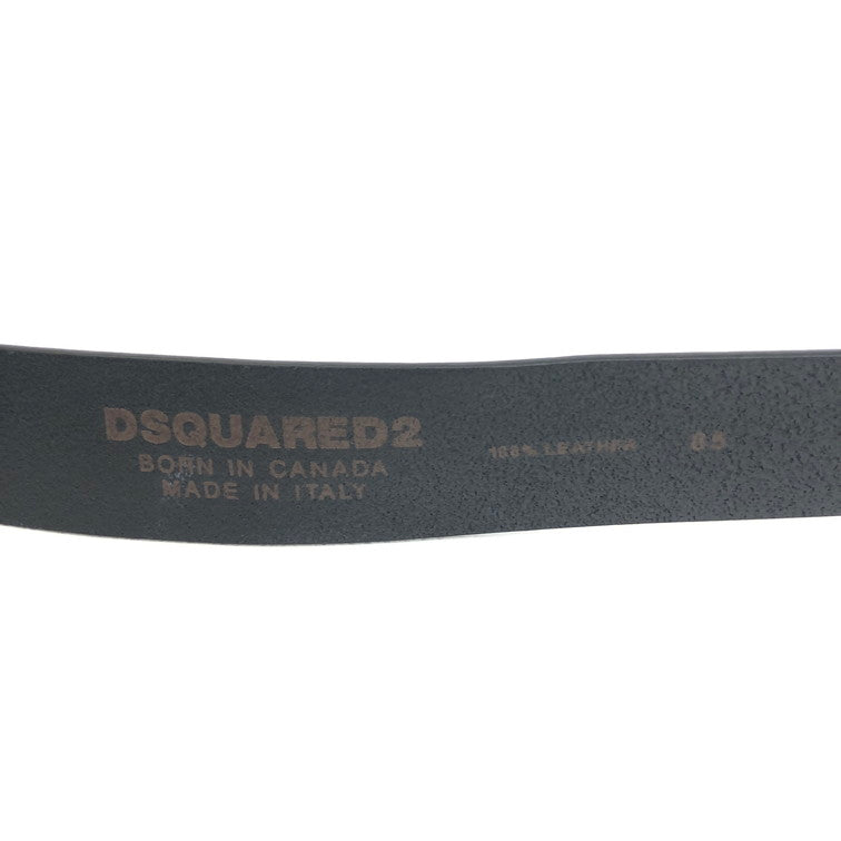 【中古品】【メンズ】 DSQUARED2 ディースクエアード DSQUARED2 DSQ2 PLAQUE レザーベルト 205-240907-SU-4-tom 万代Net店