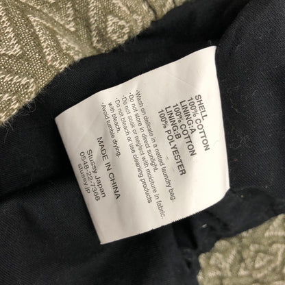 【中古品】【メンズ】 STUSSY ステューシー STUSSY BRYAN DIAMOND JACKET ジップ ジャケット (fuz) 142-250916-RH-01-tom サイズ：M カラー：グリーン/ダイアモンド柄 万代Net店