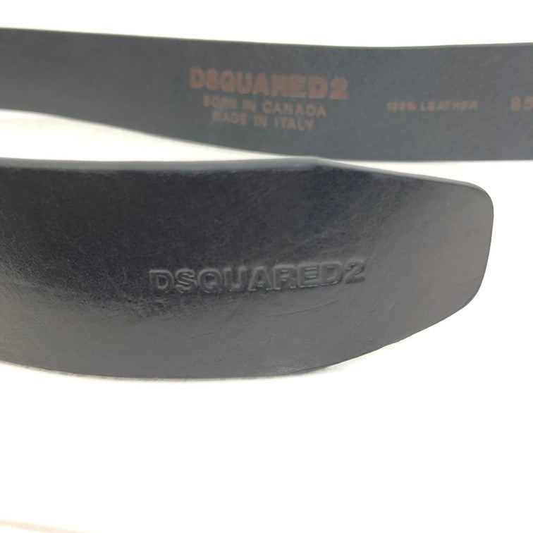 【中古品】【メンズ】 DSQUARED2 ディースクエアード DSQUARED2 DSQ2 PLAQUE レザーベルト 205-240907-SU-4-tom 万代Net店