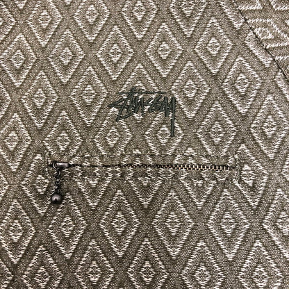 【中古品】【メンズ】 STUSSY ステューシー STUSSY BRYAN DIAMOND JACKET ジップ ジャケット (fuz) 142-250916-RH-01-tom サイズ：M カラー：グリーン/ダイアモンド柄 万代Net店