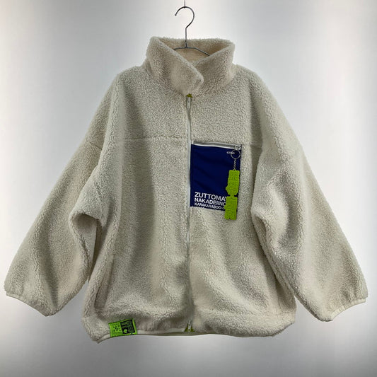 【中古美品】【メンズ】 ずっと真夜中でいいのに。 ボアジャケット(果羅火羅武ストラップ付) 144-260409-SS-01-iwa サイズ：L カラー：アイボリー 万代Net店