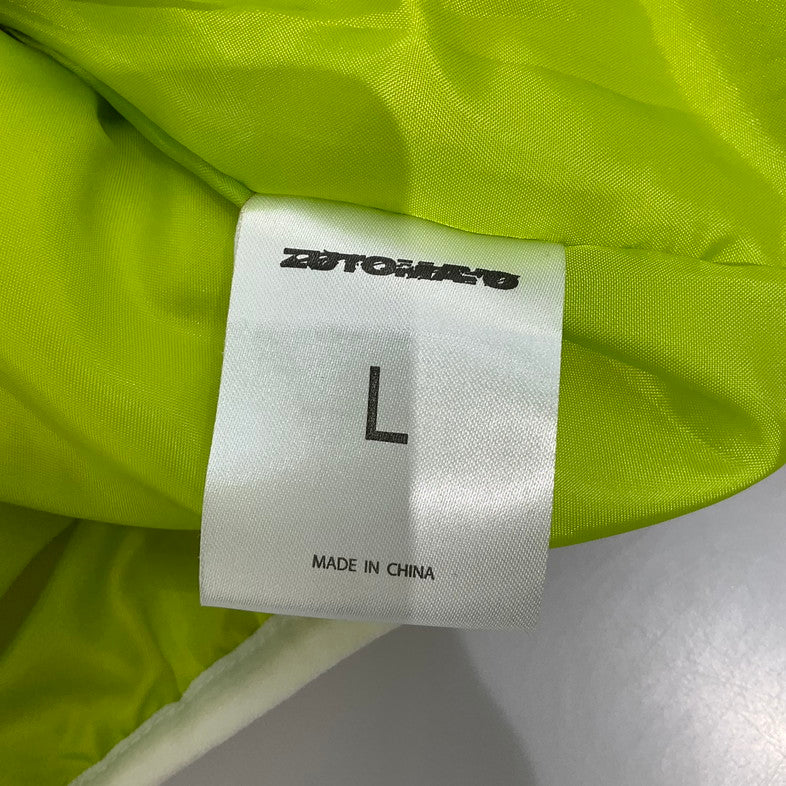 【中古美品】【メンズ】 ずっと真夜中でいいのに。 ボアジャケット(果羅火羅武ストラップ付) 144-260409-SS-01-iwa サイズ：L カラー：アイボリー 万代Net店