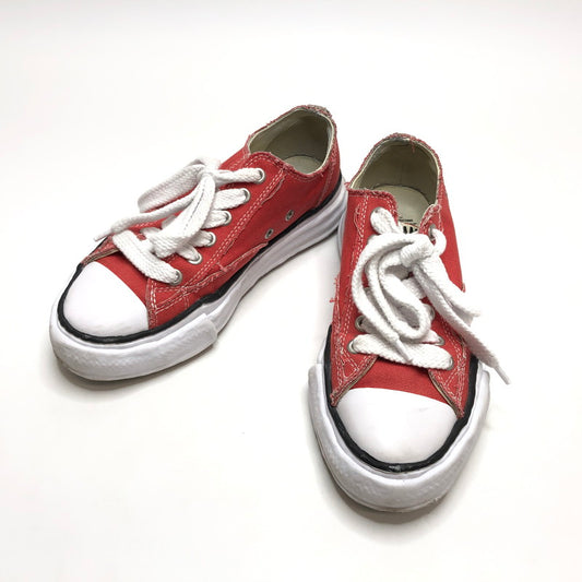 【中古品】【メンズ/レディース】 MIHARA YASUHIRO ミハラヤスヒロ PETERSON LOW ORIGINAL SOLE CANVAS LOWCUT ピーターソンロー オリジナル ソール キャンバス ローカット スニーカー 靴 162-250803-hn-03-fur サイズ：40(25.0相当) カラー：レッド/ホワイト 万代Net店