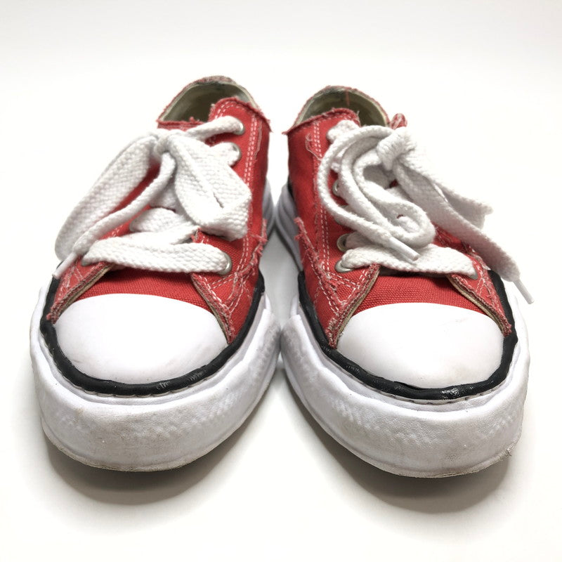 【中古品】【メンズ/レディース】 MIHARA YASUHIRO ミハラヤスヒロ PETERSON LOW ORIGINAL SOLE CANVAS LOWCUT ピーターソンロー オリジナル ソール キャンバス ローカット スニーカー 靴 162-250803-hn-03-fur サイズ：40(25.0相当) カラー：レッド/ホワイト 万代Net店