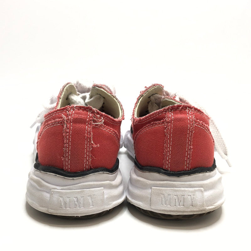 【中古品】【メンズ/レディース】 MIHARA YASUHIRO ミハラヤスヒロ PETERSON LOW ORIGINAL SOLE CANVAS LOWCUT ピーターソンロー オリジナル ソール キャンバス ローカット スニーカー 靴 162-250803-hn-03-fur サイズ：40(25.0相当) カラー：レッド/ホワイト 万代Net店