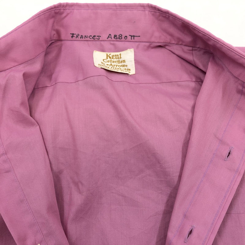 【現状渡し品】【メンズ】 KENT COLLECTION BY ARROW ケントコレクション バイ アロー 70S L/S SHIRT 長袖シャツ カジュアルシャツ ヴィンテージ トップス 146-260419-hn-07-fur サイズ：不明 カラー：ピンク系 万代Net店