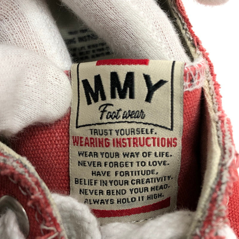 【中古品】【メンズ/レディース】 MIHARA YASUHIRO ミハラヤスヒロ PETERSON LOW ORIGINAL SOLE CANVAS LOWCUT ピーターソンロー オリジナル ソール キャンバス ローカット スニーカー 靴 162-250803-hn-03-fur サイズ：40(25.0相当) カラー：レッド/ホワイト 万代Net店