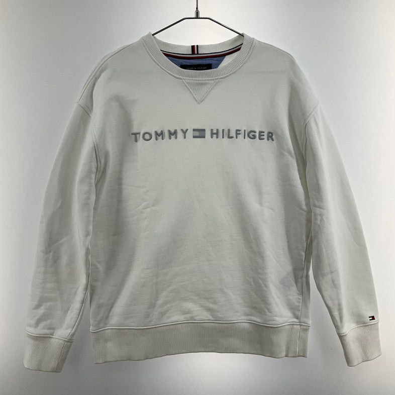 【中古品】【メンズ】 TOMMY HILFIGER トミーヒルフィガー スウェット 147-260409-SS-03-iwa サイズ：S カラー：ホワイト 万代Net店