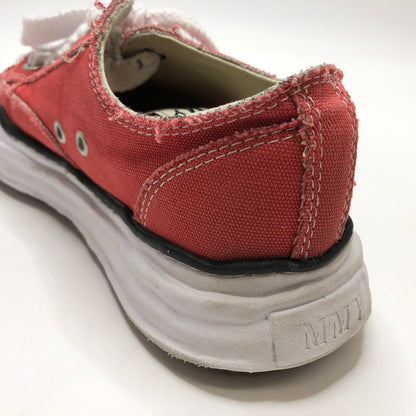 【中古品】【メンズ/レディース】 MIHARA YASUHIRO ミハラヤスヒロ PETERSON LOW ORIGINAL SOLE CANVAS LOWCUT ピーターソンロー オリジナル ソール キャンバス ローカット スニーカー 靴 162-250803-hn-03-fur サイズ：40(25.0相当) カラー：レッド/ホワイト 万代Net店