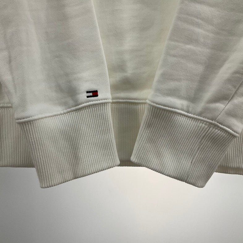 【中古品】【メンズ】 TOMMY HILFIGER トミーヒルフィガー スウェット 147-260409-SS-03-iwa サイズ：S カラー：ホワイト 万代Net店