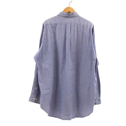 【中古品】【メンズ】 RALPH LAUREN ラルフローレン 90S YARMOUTH STRIPE LS BD SHIRT ヤーマス ストライプ 長袖シャツ カジュアルシャツ トップス 146-260419-hn-08-fur サイズ：17 カラー：パープル/ホワイト 万代Net店