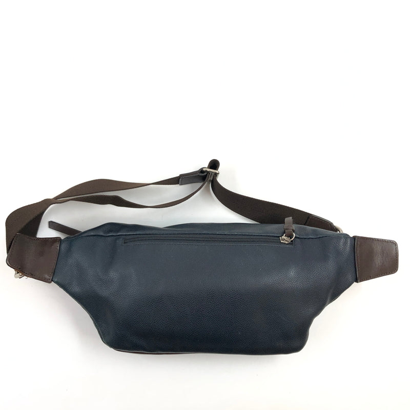 【現状渡し品】【メンズ】 COACH コーチ トンプソン シティ ウエストバッグ ボディバッグ カバン 180-260706-hn-01-fur カラー：ネイビー/ブラウン 万代Net店