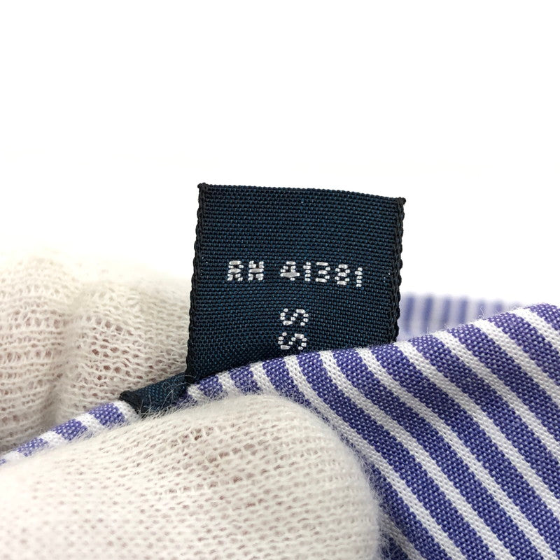 【中古品】【メンズ】 RALPH LAUREN ラルフローレン 90S YARMOUTH STRIPE LS BD SHIRT ヤーマス ストライプ 長袖シャツ カジュアルシャツ トップス 146-260419-hn-08-fur サイズ：17 カラー：パープル/ホワイト 万代Net店