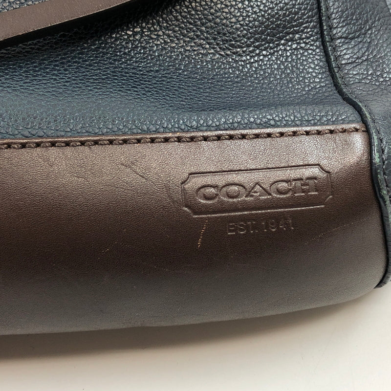 【現状渡し品】【メンズ】 COACH コーチ トンプソン シティ ウエストバッグ ボディバッグ カバン 180-260706-hn-01-fur カラー：ネイビー/ブラウン 万代Net店