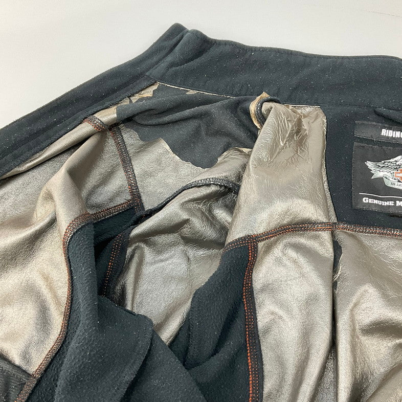【現状渡し品】【メンズ】 HARLEY DAVIDSON ハーレーダビッドソン ZIP UP JACKET 147-260409-SS-04-iwa サイズ：M カラー：ブラック 万代Net店