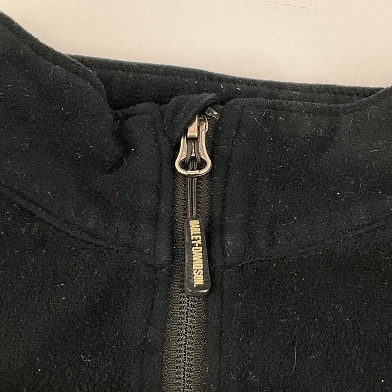 【現状渡し品】【メンズ】 HARLEY DAVIDSON ハーレーダビッドソン ZIP UP JACKET 147-260409-SS-04-iwa サイズ：M カラー：ブラック 万代Net店