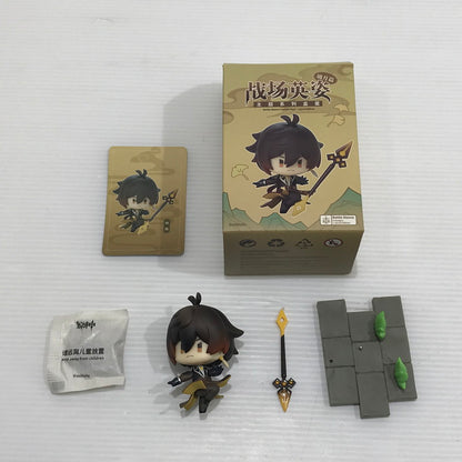 【中古品】 原神 戦場の英姿 コレクションフィギュア 璃月篇 神像 鍾離 刻晴 甘雨 七七 行秋 重雲 全7種セット 開封済み 052-260609-ti-02-tag 万代Net店