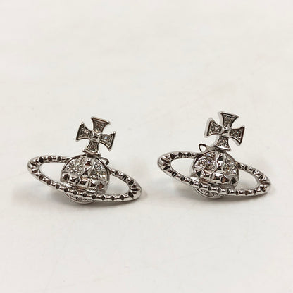 【中古品】【レディース】 VIVIENNE WESTWOOD ヴィヴィアンウエストウッド MAYFAIR BAS RELIEF EARRINGS 62010029 メイフェア バス レリーフ ピアス アクセサリー 182-260706-hn-03-fur カラー：シルバー 万代Net店