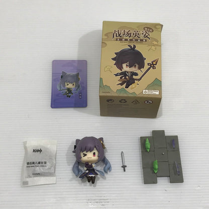 【中古品】 原神 戦場の英姿 コレクションフィギュア 璃月篇 神像 鍾離 刻晴 甘雨 七七 行秋 重雲 全7種セット 開封済み 052-260609-ti-02-tag 万代Net店