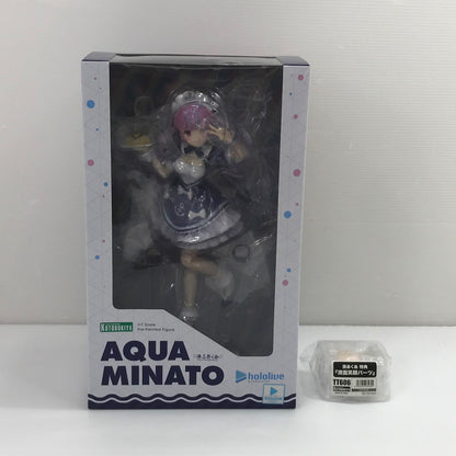 【中古品】 コトブキヤ ホロライブプロダクション 湊あくあ 1/7スケール フィギュア 特典の「満点笑顔パーツ TT606」付き 開封済み 053-260925-ti-04-tag 万代Net店