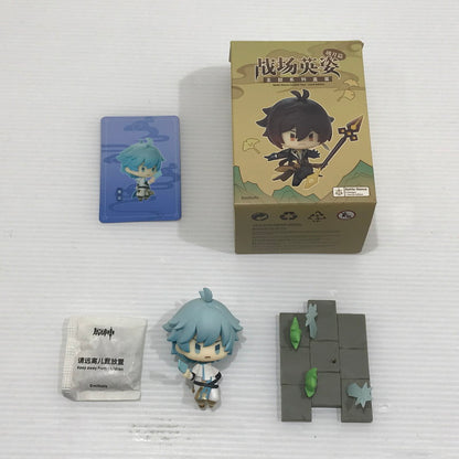 【中古品】 原神 戦場の英姿 コレクションフィギュア 璃月篇 神像 鍾離 刻晴 甘雨 七七 行秋 重雲 全7種セット 開封済み 052-260609-ti-02-tag 万代Net店