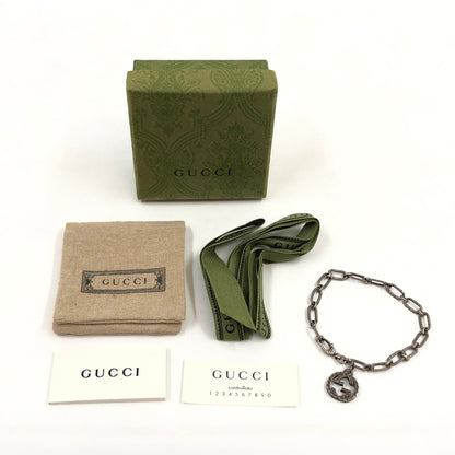 【中古品】【メンズ/レディース】 GUCCI グッチ INTERLOCKING G LOGO BRACELET AG925 4217G 8402 インターロッキング G ロゴ ブレスレット シルバー925 アクセサリー 182-260706-hn-04-fur カラー：シルバー 万代Net店
