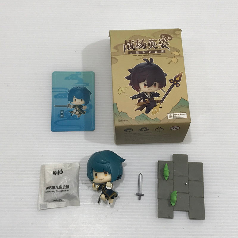 【中古品】 原神 戦場の英姿 コレクションフィギュア 璃月篇 神像 鍾離 刻晴 甘雨 七七 行秋 重雲 全7種セット 開封済み 052-260609-ti-02-tag 万代Net店