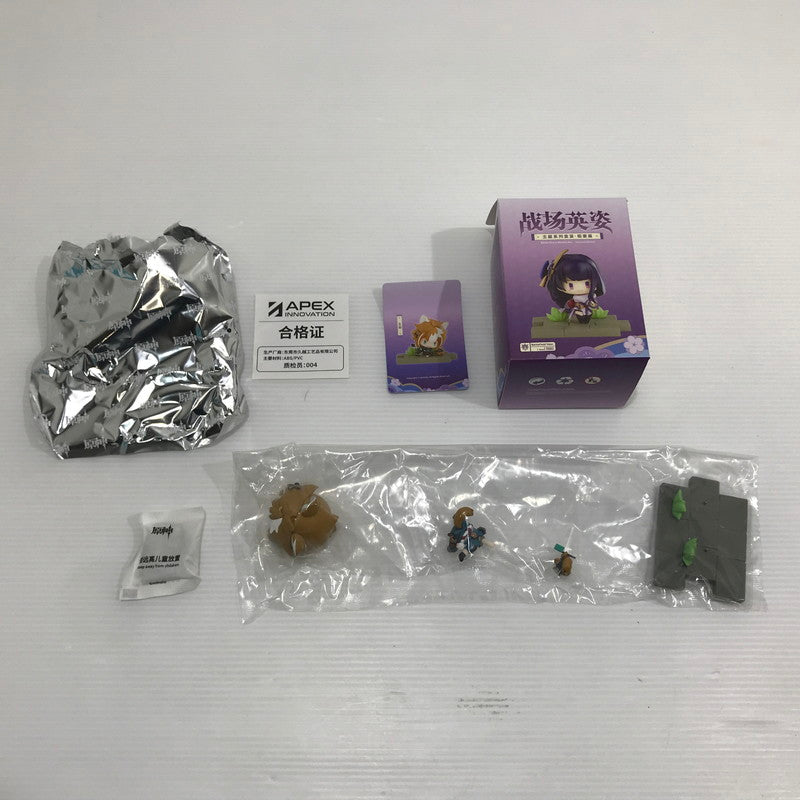 【中古美品】 原神 戦場の英姿 コレクションフィギュア 稲妻篇 雷電将軍 宵宮 五郎×2 3種4体セット 開封済み 052-260609-ti-06-tag 万代Net店