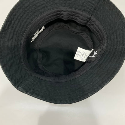 【中古品】【メンズ】 STUSSY ステューシー SSロゴ＆ストックロゴ刺繍ブラックバケットハット 185-260410-SS-01-iwa サイズ：S/M カラー：ブラック 万代Net店