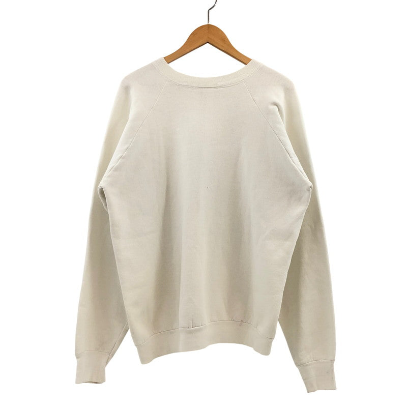 【現状渡し品】【メンズ】 FRUITS OF THE LOOM フルーツ オブ ザ ルーム 80S SHOEBOX GREETINGS SWEAT SHIRT シューボックス グリーティングス スウェット トレーナー 長袖 トップス 146-260420-hn-02-fur サイズ：XL カラー：ホワイト 万代Net店