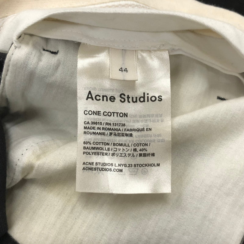 【中古品】【メンズ】 ACNE STUDIOS アクネストゥディオズ CONE COTTON PANTS コットンパンツ ボトムス 152-231110-152-231110-ma-1-tei-tei サイズ：44 カラー：ネイビー 万代Net店