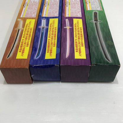 【中古品】 FuRyu 鬼滅の刃 日輪刀 炭治郎 義勇 善逸 カナヲ 4本セット 未開封 プライズ 051-260609-ti-03-tag 万代Net店
