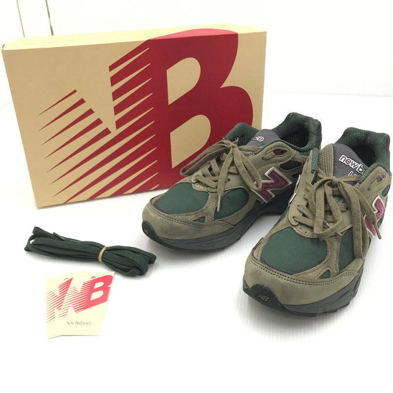 【中古】【メンズ】 NEW BALANCE ニューバランス M990GP3 990V3 スニーカー 靴 162-240914-na-8-tag サイズ：US 8 26cm カラー：オリーブ/グリーン 万代Net店