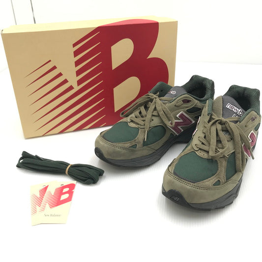 【中古】【メンズ】 NEW BALANCE ニューバランス M990GP3 990V3 スニーカー 靴 162-240914-na-8-tag サイズ：US 8 26cm カラー：オリーブ/グリーン 万代Net店