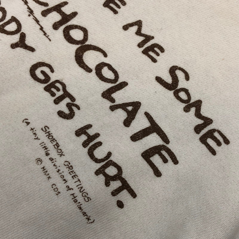 【現状渡し品】【メンズ】 FRUITS OF THE LOOM フルーツ オブ ザ ルーム 80S SHOEBOX GREETINGS SWEAT SHIRT シューボックス グリーティングス スウェット トレーナー 長袖 トップス 146-260420-hn-02-fur サイズ：XL カラー：ホワイト 万代Net店