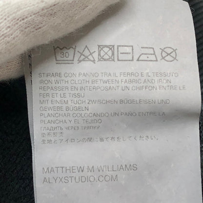 【現状渡し品】【メンズ】 1017 ALYX 9SM アリクス OVERSAIZED MARK オーバーサイズ マーク パーカー スウェット 長袖 トップス 141-250806-hn-01-fur サイズ：S カラー：ウォッシュド ブラック 万代Net店