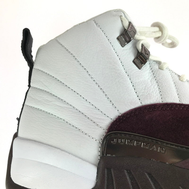 【中古品】【メンズ】 NIKE ナイキ × A MA MANIERE アママニエール WOMEN'S AIR JORDAN 12 WHITE AND BURGUNDY CRUSH ウィメンズ エアジョーダン12 160-251217-rt-14-tag サイズ：27cm US10 カラー：WHITE/BLACK-BURGUNDY CRUSH 万代Net店