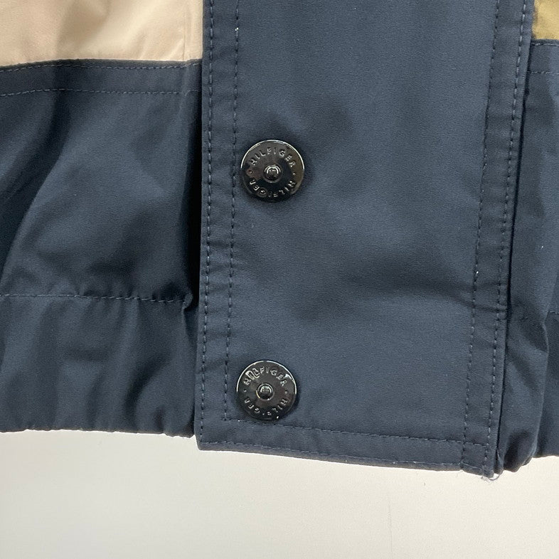 【中古品】【メンズ】 TOMMY HILFIGER トミーヒルフィガー カラーブロックリバーシブルジャケット 144-260410-SS-03-iwa サイズ：不明 カラー：ネイビー 万代Net店